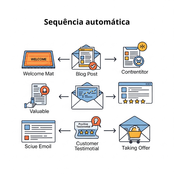 Sequência automática de e-mails